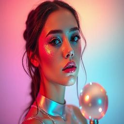 portrait of a young woman with flawless makeup defined eyebrows bold eyeshadow and smooth glowing skin download 18